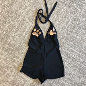 J Valentine Black 🐾 Bodysuit Size Small